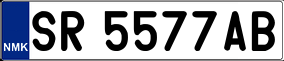 Truck License Plate